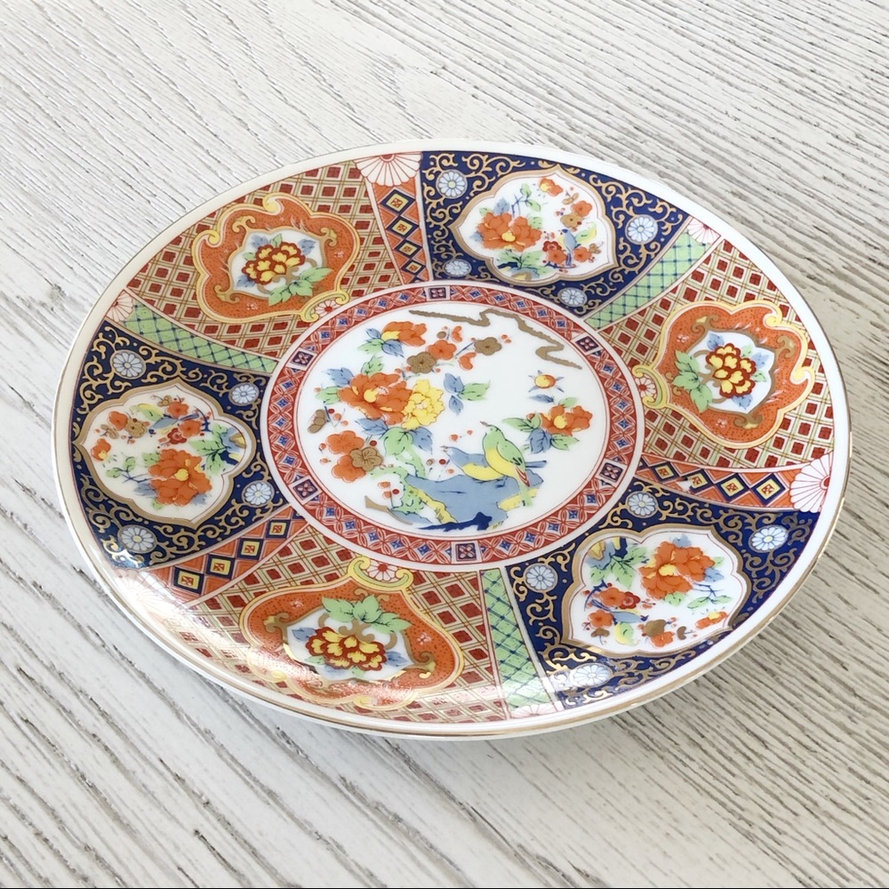 Japanese Cloisonné Serving Dish Vintage Antique